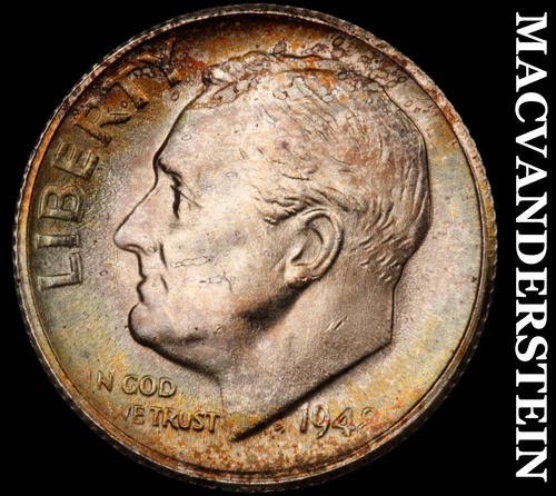 1948-S Silver Roosevelt Dime-Choice Gem Brilliant Unc Lustrous No Reserve #i4516
