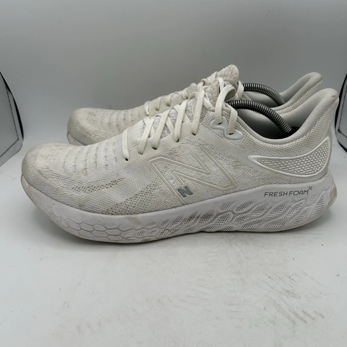 New Balance Fresh Foam X 1080v12 Mens White Running Shoes M108012W Size 13 New Balance Fresh Foam X 1080v12 White Arctic Fox for Sale  main image 2