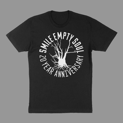 NEW Smile Empty Soul Band 20th Anniversary Cotton Black S-5XL T Shirt AG974