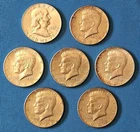 (2) 90% Silver & (5) 40% Silver Half Dollars 1963-64-65-66-67-68-69 (7) COIN LOT