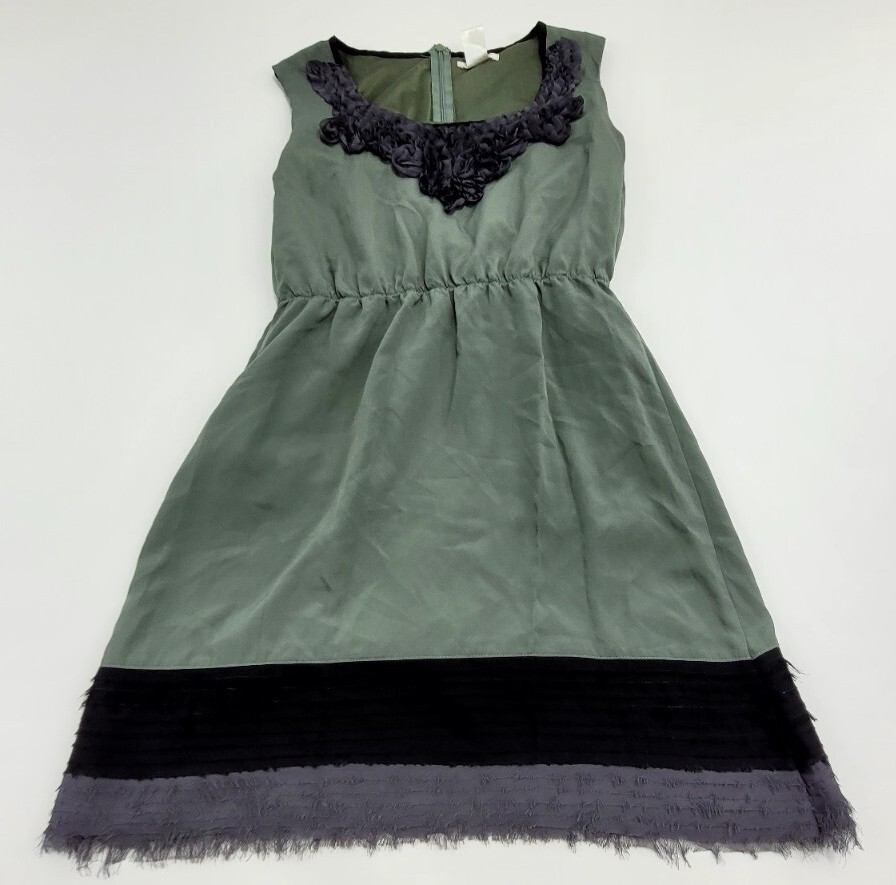 esley green dress Womens Sleeveless Size Small Knee Length Ebay