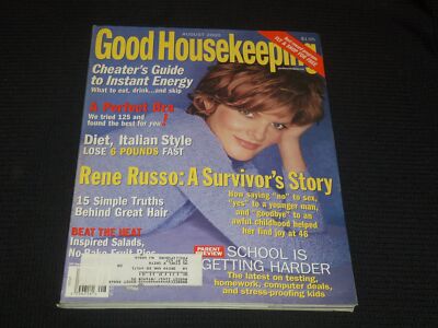 2000 AUGUST GOOD HOUSEKEEPING MAGAZINE - RENE RUSSO FRONT COVER - E 4968