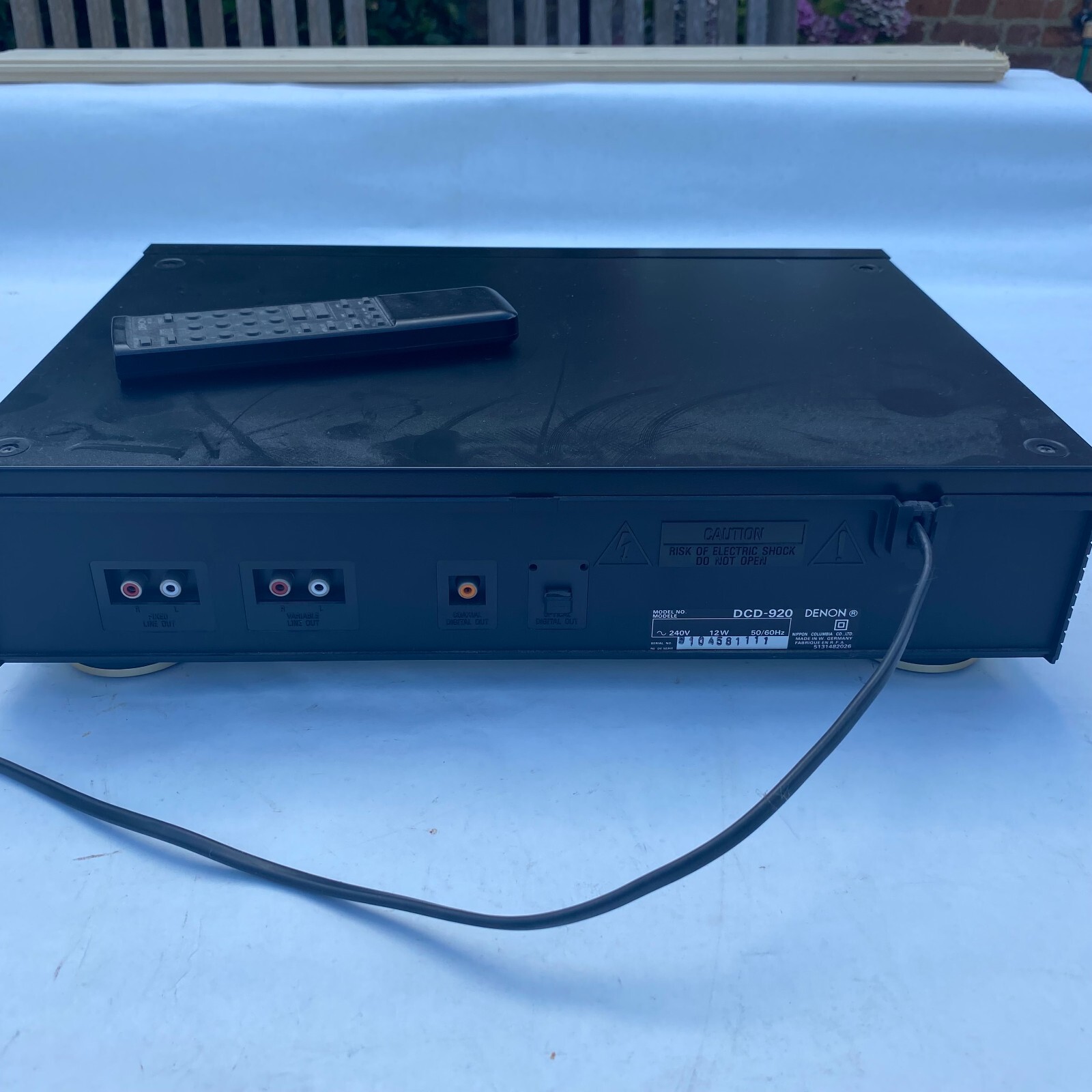 H703 Vintage Denon DCD-920 CD Player PCM AUDIO DISC with REMOTE - Picture 4 of 6