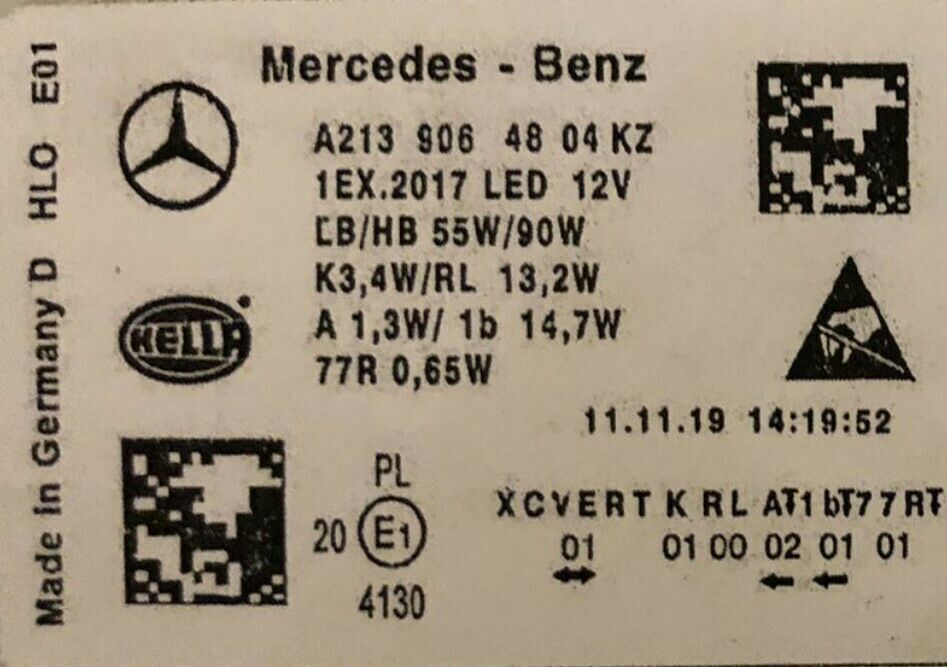 MERCEDES E-Class W213 LED MULTIBEAM HEADLAMP RIGHT LEFT AMG | eBay