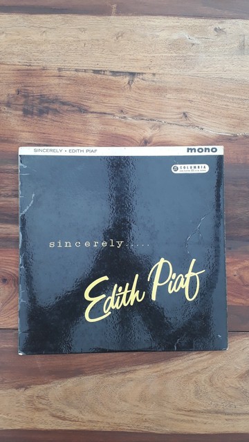 Edith Piaf Sincerely...vinyl LP record album for sale