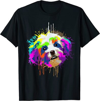 NEW LIMITED Splash Art Havanese Dog Owner Gift Idea Dog T-Shirt - MADE IN USA