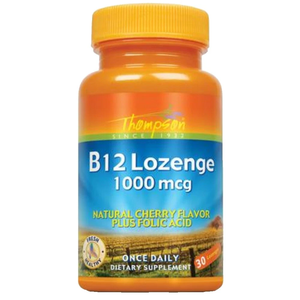 Thompson Vitamina B12 pastilla de vitaminas y minerales