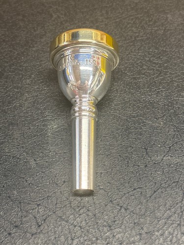 Bach Corp. 15C Small Shank Trombone Mouthpiece GOLD rim and cup