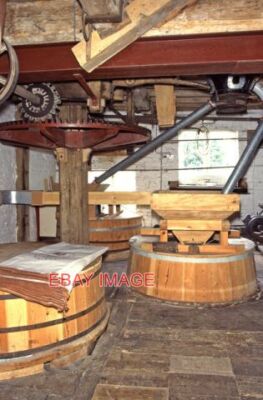 PHOTO  NEWNHAM BRIDGE WATERMILL - STONE FLOOR THIS SHOWS THREE SETS OF STONES WI