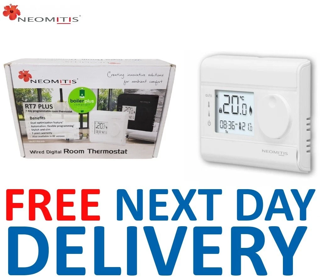 Neomitis Hard Wired 7 Day Programmable Room Thermostat RT7+ | eBay