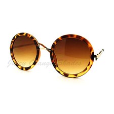 Women's Designer Retro Fashion Round Circle Sunglasses