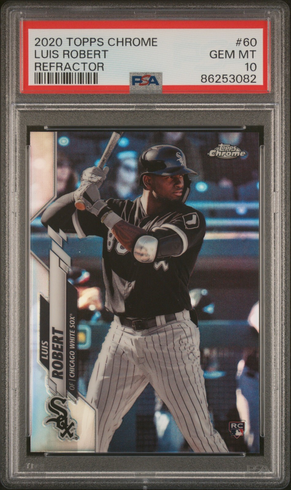 Luis Robert 2020 Topps Chrome Rookie "Refractor" #60 - PSA 10 - GEM MINT