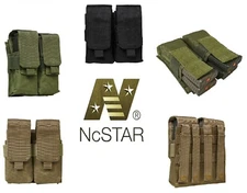 VISM Quad Rifle Magazine Pouch w/ TOP FLAP MOLLE Tactical Duty Gear Hunting 