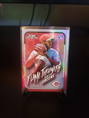 Hunter Greene 2022 Topps Fire Rookie Flame Throwers Foil. Reds RC | eBay