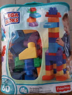 MEGA BLOKS Bausteine Building Bag 60 Stück - bespielt