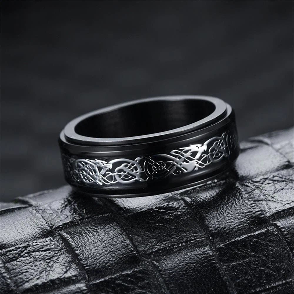 Mens rotating deals ring