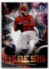 2021 Bowman Draft #GNS-8 Sam Bachman Genesis Los Angeles Angels