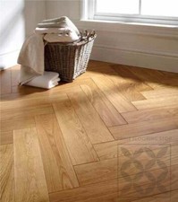  £36.99 -Parquet Herringbone Engineered Oak Flooring Brushed Oiled 15x150 SAMPLE
