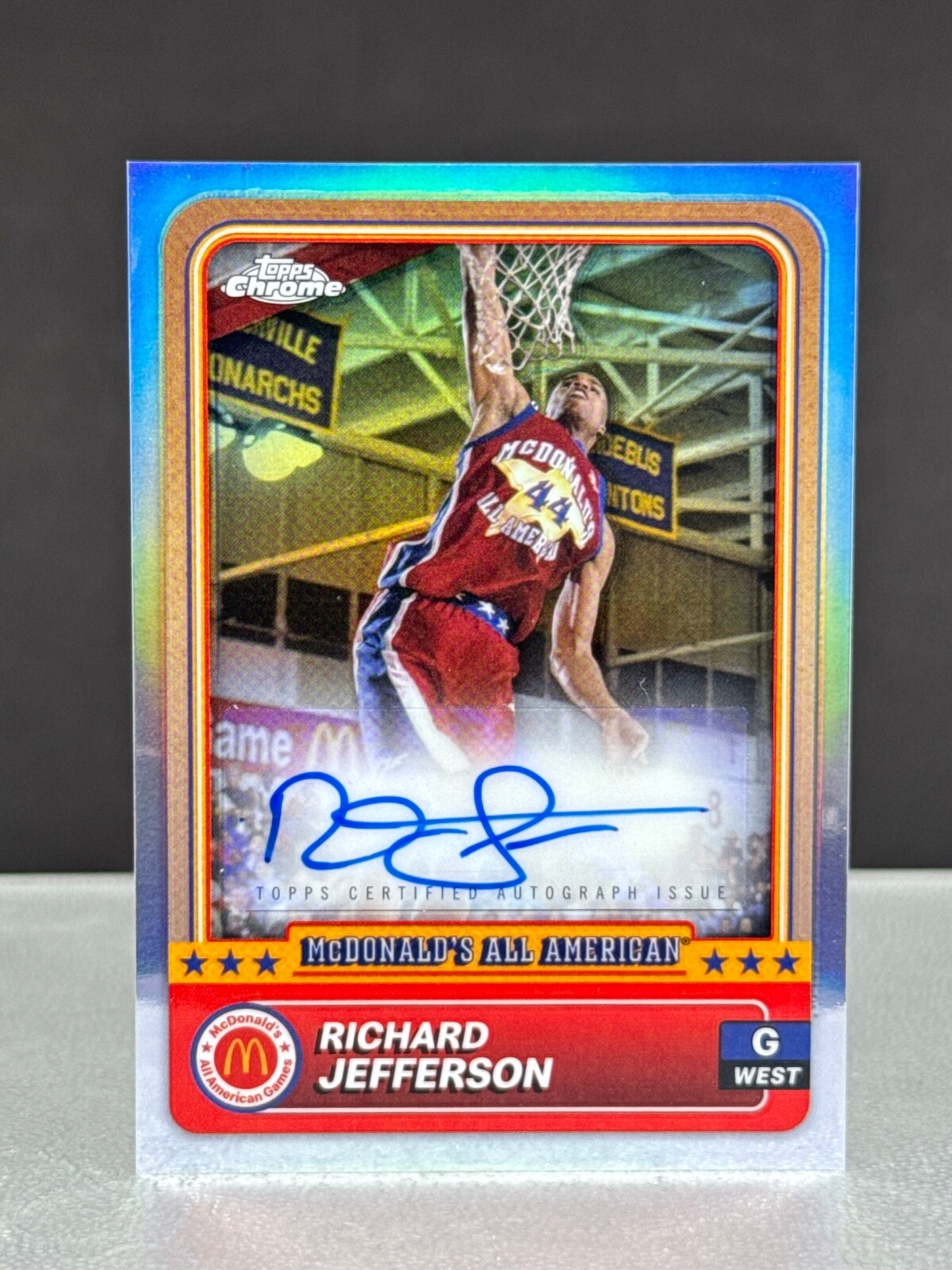 Richard Jefferson 2024 Topps Chrome McDonalds Refractor AUTO Base Action #36
