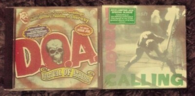 2xpunk CDs / DOA Festival of Atheists VG & CLASH London Calling BNS / strummer