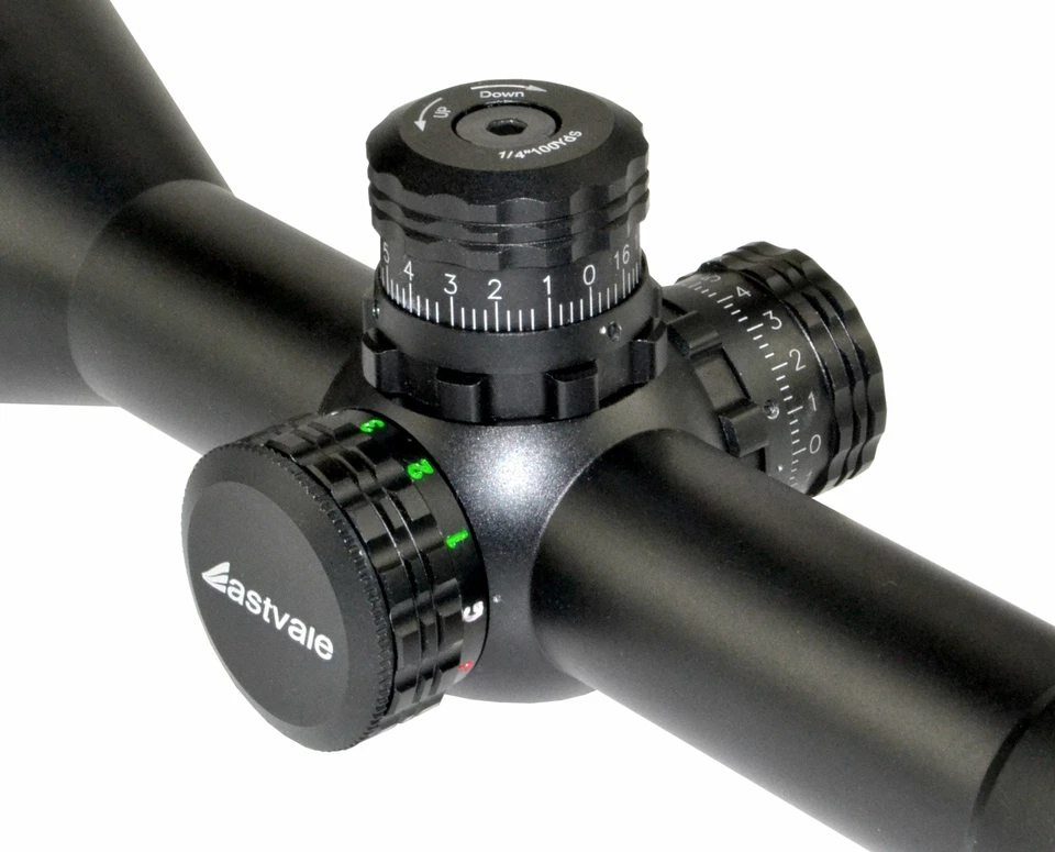 Mira para rifle 3-9X50 con anillos, punto mil, AO frontal, parasol, garantía de EE. UU. + vendedor de EE. UU. Foto 3 de 4