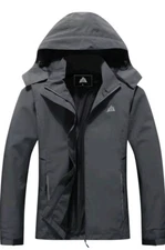 Waterproof rain jacket women MOERDENG Size XL