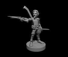 Male Gnome Bard 28mm Scale DND D D Tabletop Miniature