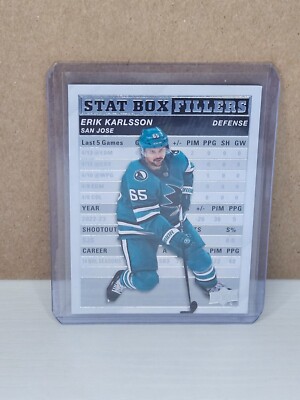 2023-24 Upper Deck Series 1 - Stat Box Fillers #SB-4 Erik Karlsson