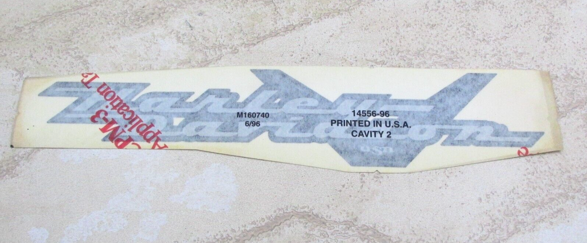 その他 M Vintage New OEM Harley Davidson Fuel Gas Tank Decal 1996 Road King