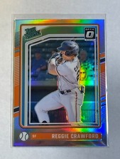 2024 Panini Donruss Optic Prospects Holo Silver Prizm #189 Reggie Crawford (RC)