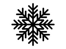 Snowflake Holiday D cor Let it Snow X-Mas Silhouette Vinyl Decal Bottle Sticker