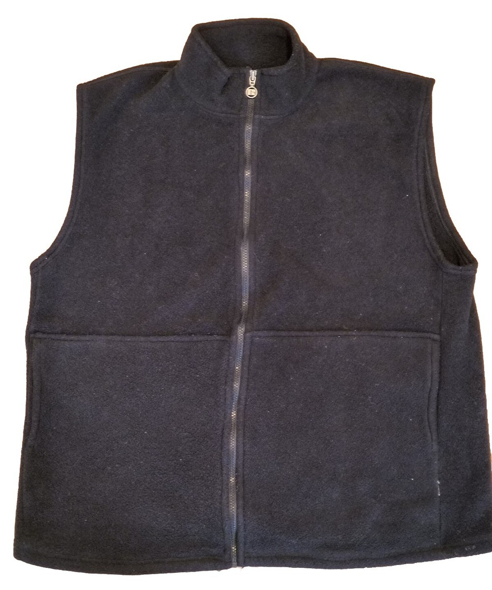 Vintage 90s Russell Athletic fleece vest XL black zip up | eBay