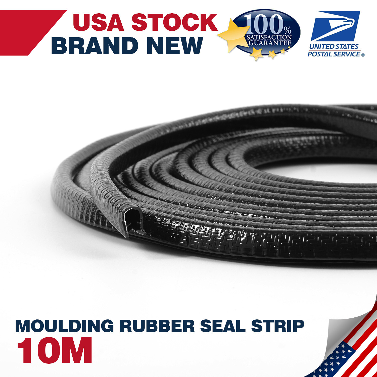 Premium 33FT Rubber Edge Trim Seal Strip for Car, Boat, and Truck Doors