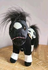 Breyer Black White Appaloosa Horse Pony Plush Stuffed Animal 2021 Aurora World