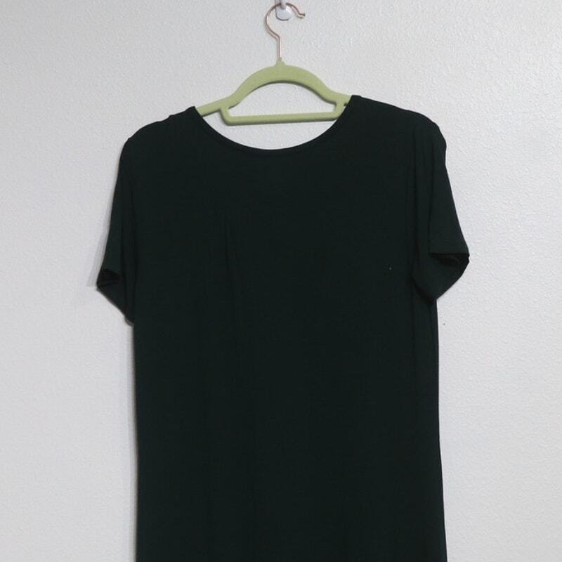 Daily Ritual Hunter Green Short Sleeve Maxi Jersey Dress M NWOT eBay