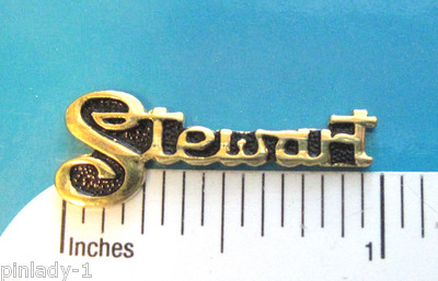 STEWART  AUTOMOBILE Co. script - hat pin ,  lapel pin , tie tac GIFT BOXED