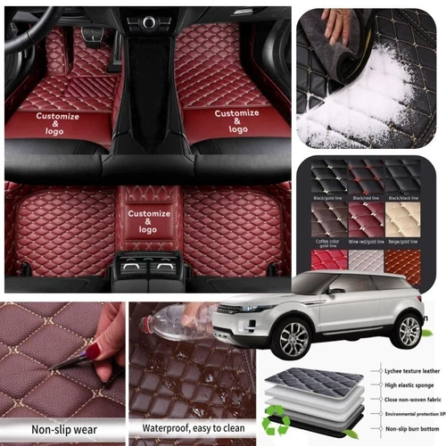For Land Rover Car Floor Mats All Series Non-slip Liner Carpet Waterproof Custom - Imagen 42 de 43