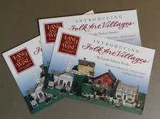 3 Postcards ads - Lang and Wise Fine Gifts : Folk Art villages by Linda N Stocks