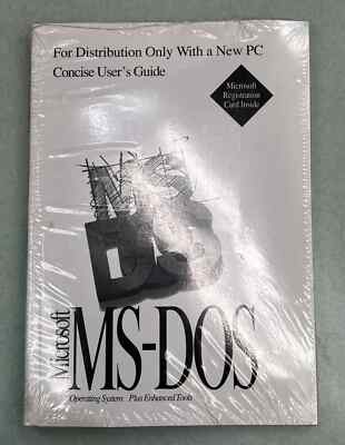 Microsoft MS-DOS 6.2 FULL Version Not Upgrade Brand New w/ COA