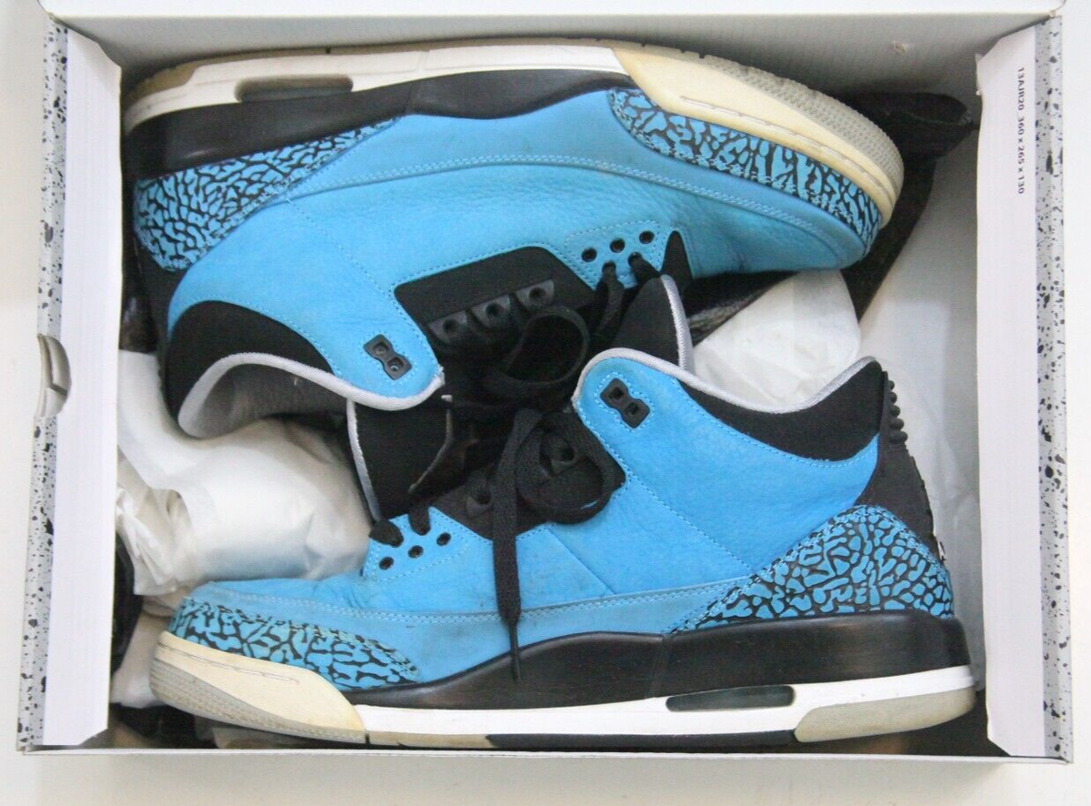 Nike Air Jordan 3 Retro Powder Blue size 11 136064-406 OG III