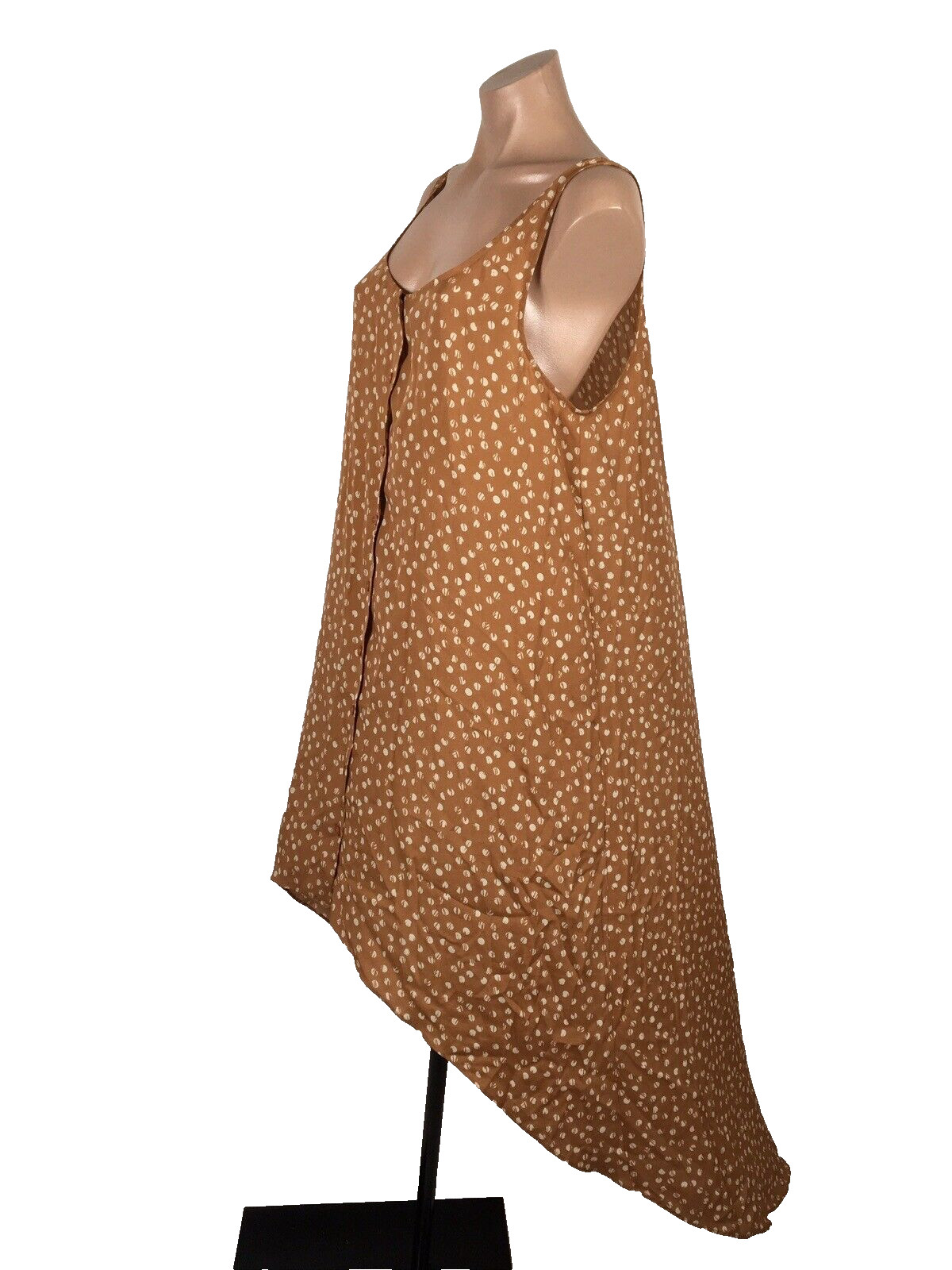 BCBGeneration Swing Rust White Polka Dot Button H… - image 8