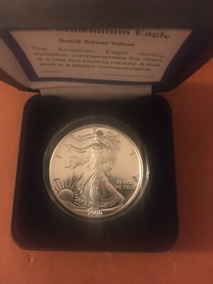 Silver Eagle 2000 BU Millennium 1 oz .999 “Thinker” UNC | eBay