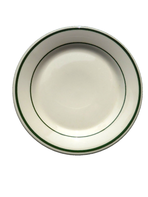 Buffalo China vintage Green Stripe Restaurant Ware Side Plate