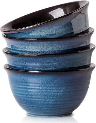 Hasense Ceramic Soup Bowls Set of 4, 40 Ounce Large Cereal for