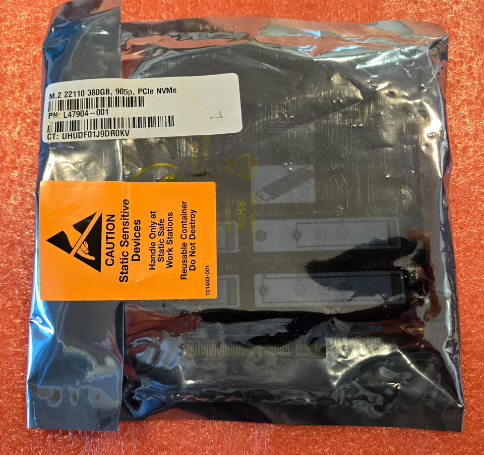 Brand New! - HP 933576-001 PCIe3 Dual M.2 Adapter w/380GB Intel Optane SSD - Image 3 of 4