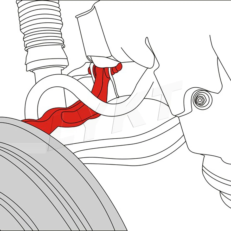 LYKT 4pcs Front&Rear Adjustable Camber Control Arms for Benz CL、S、Maybach S、AMG Foto 4 de 4