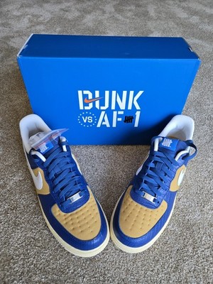 Nike Undefeated Air Force 1 Low SP Court Blue White Goldtone DM8462-400 SZ 14