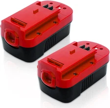 2-Pack [Upgraded to 3600mAh] HPB18 Replacement for Black and Decker 18V Red
