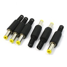 6pcs DC Male Connector Jack Solder Adapter DIY DC Barrel Connectors Replacement