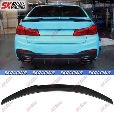 For BMW 5 Series G30 M5 F90 530i 540i 18-23 Gloss/Carbon Fiber Rear Spoiler Wing